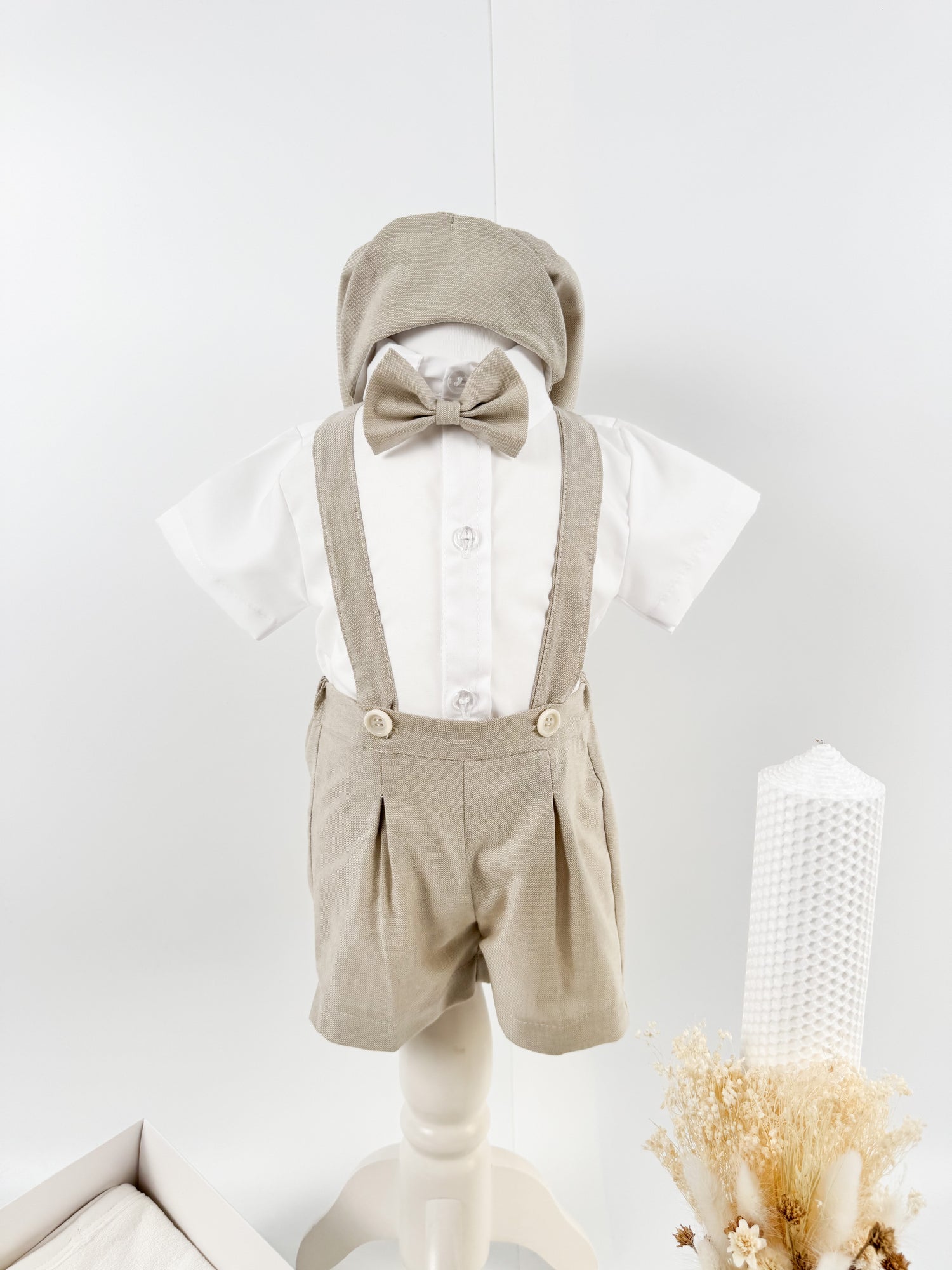 Set botez complet cu trusou personalizat si costum pentru bebelusi - Silviu