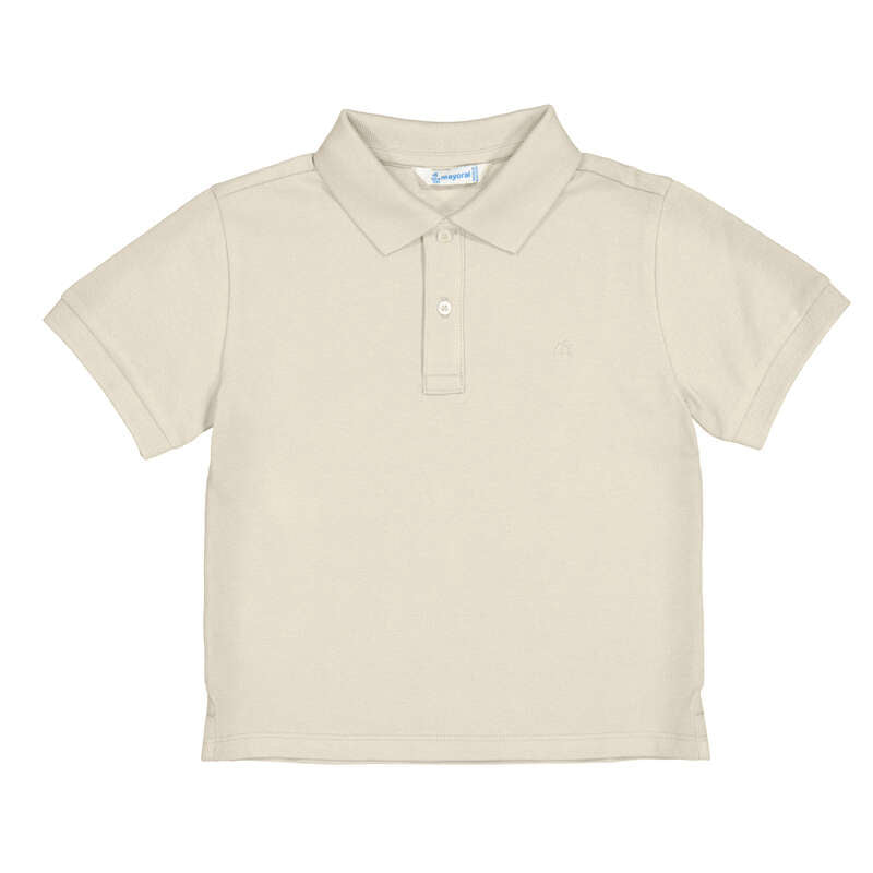 Tricou Polo Mayoral pentru Copii - Crem cu Maneca Scurta