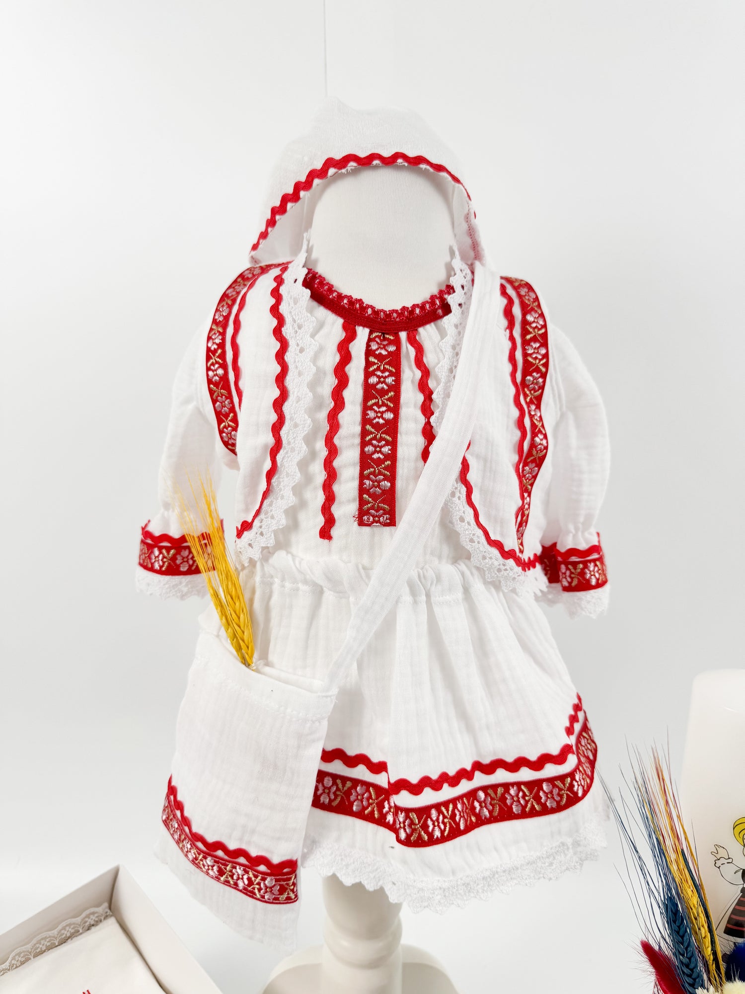 Set traditional botez fetite personalizat - Onuta