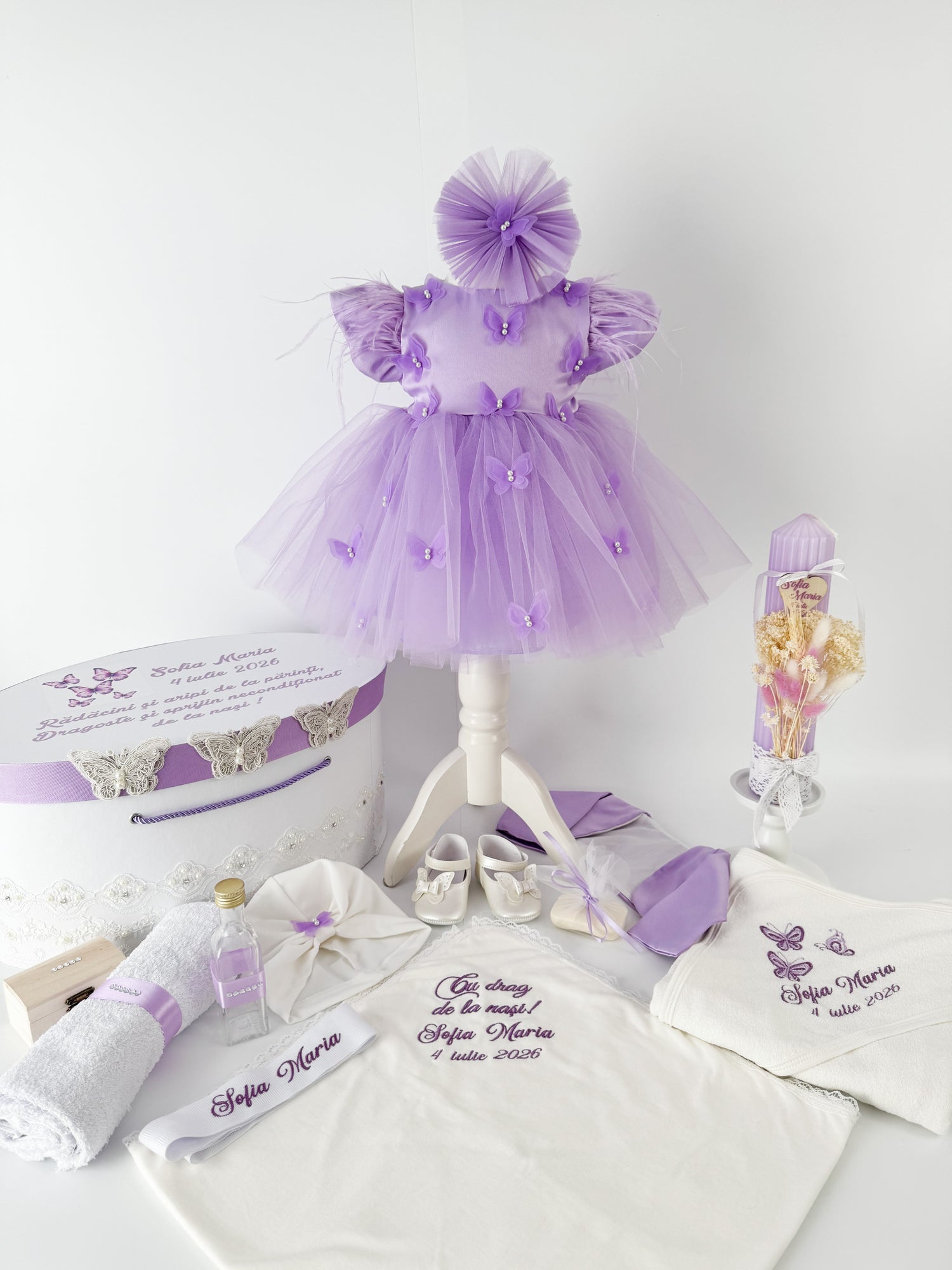 Set Botez 12 Piese: Rochita, Joana
