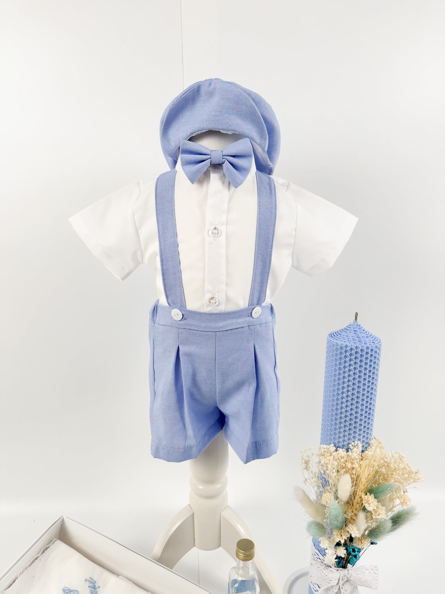 Set botez complet cu trusou personalizat si costum pentru bebelusi - Mitrache