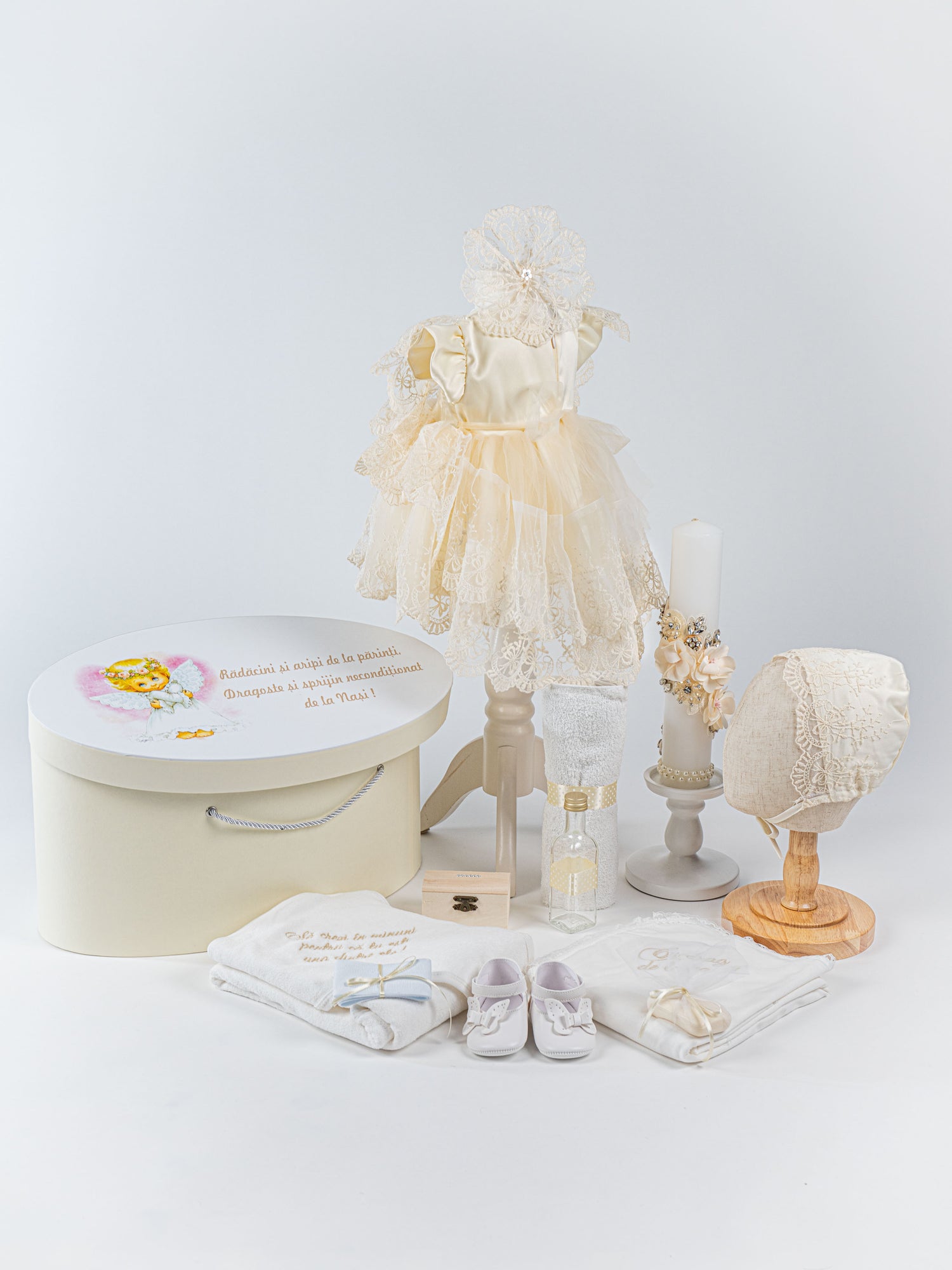 Trusou Botez Complet cu Hainute si Lumanare Personalizata - Malika
