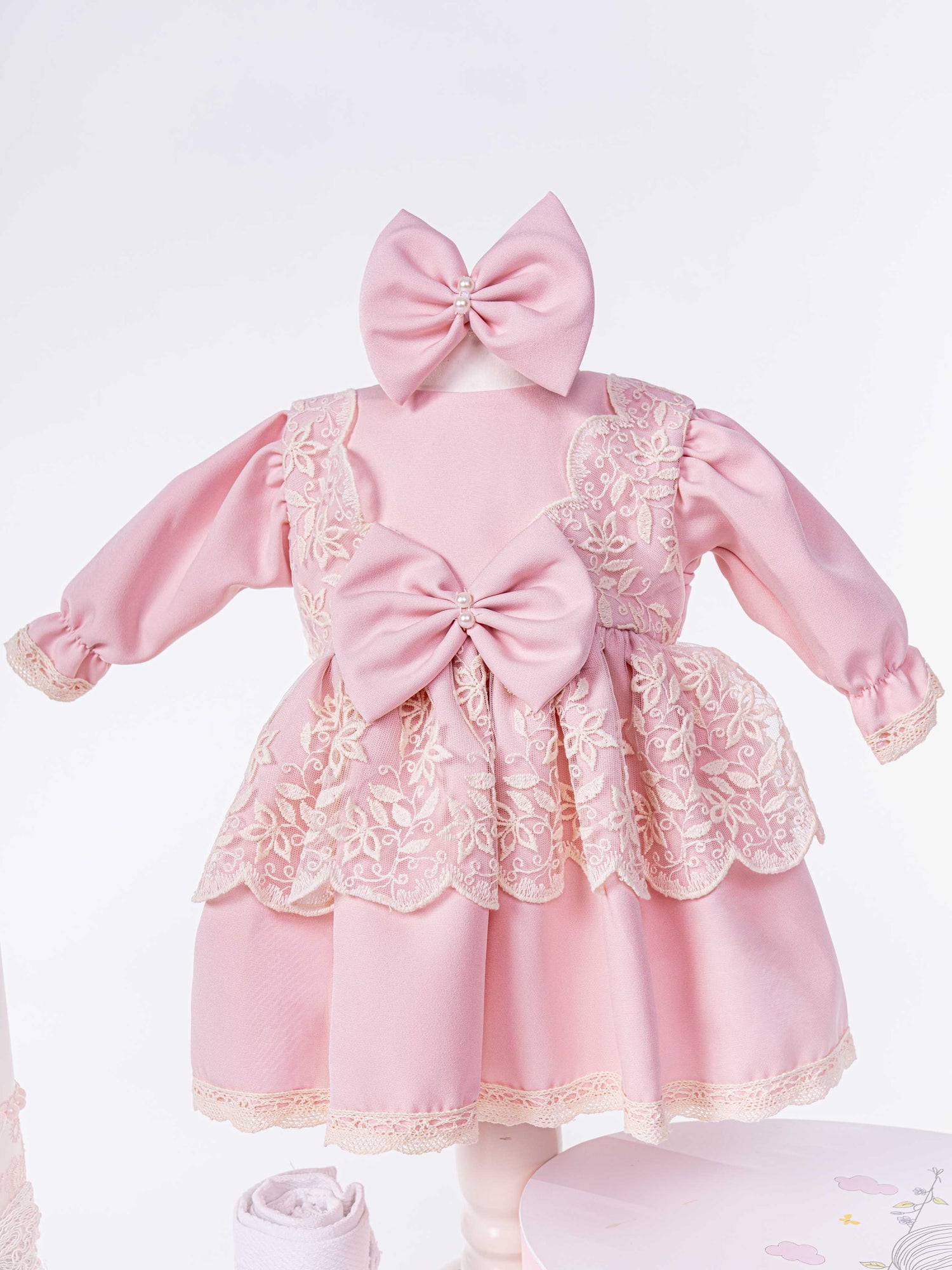 Trusou Botez Complet cu Rochita, Trusou si Lumanare - Mireya