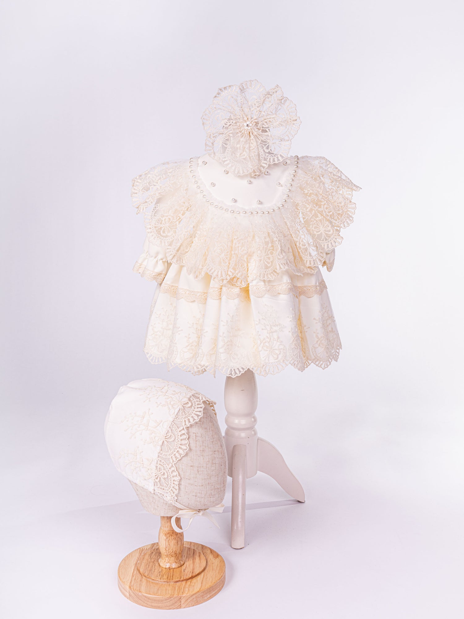 Set Hainute Bebelusi: Rochita Captusita Bumbac, Turban si Bentita Elastica - Ines