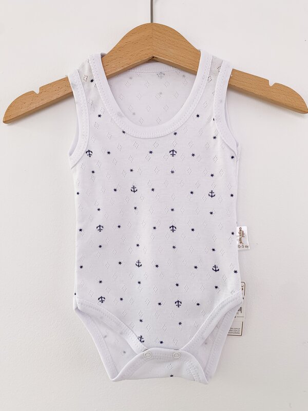 Body bebelus - alb cu negru