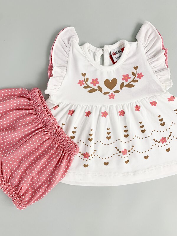 Compleu scurt cu inimioare