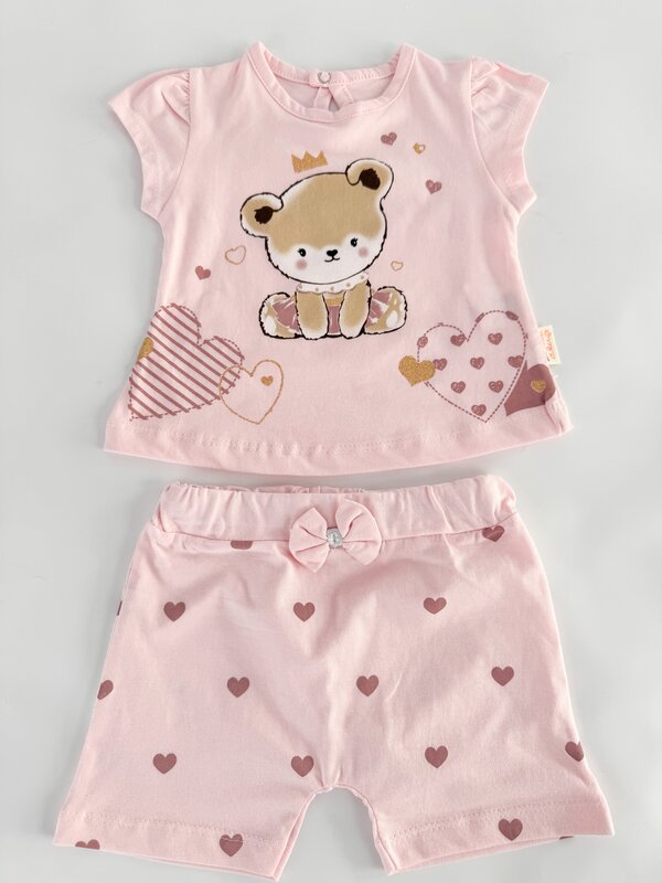 Trening scurt  roz pal cu ursuleti