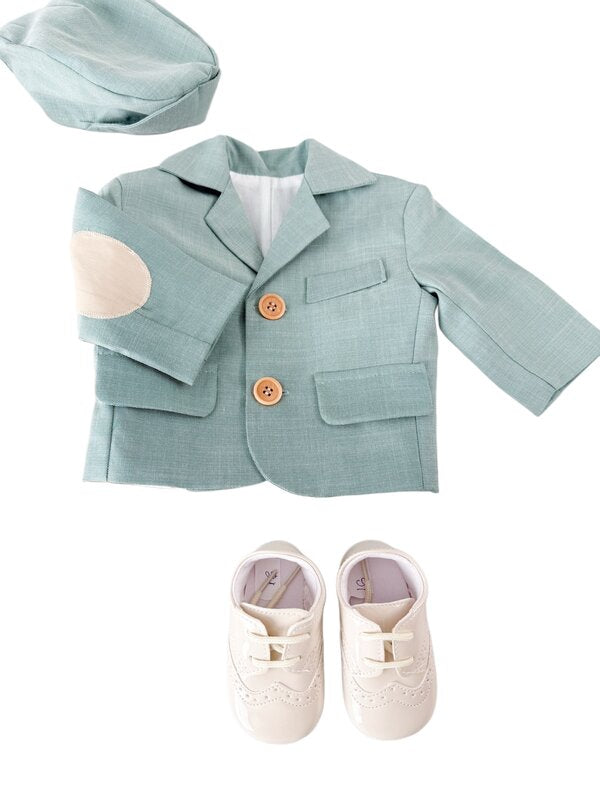 Costum botez baiat din In cu incaltaminte