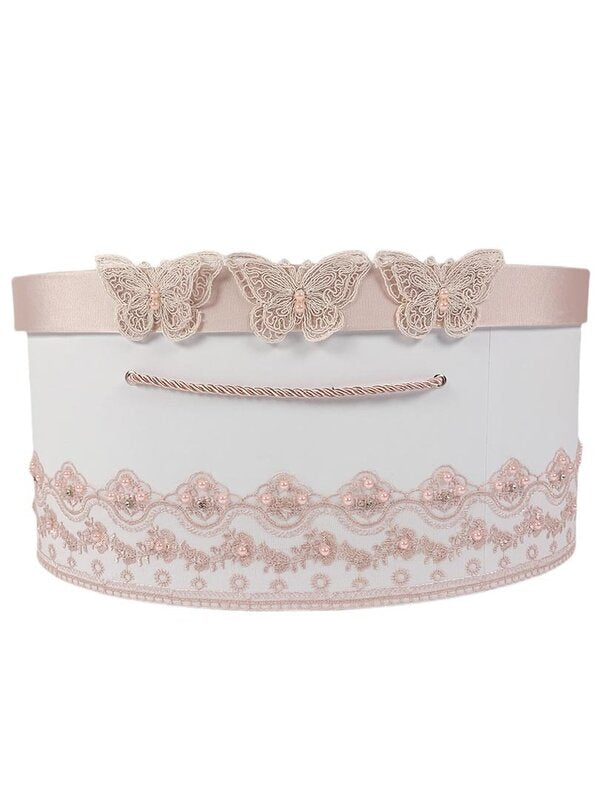 Cufar pentru trusou cu fluturi roz