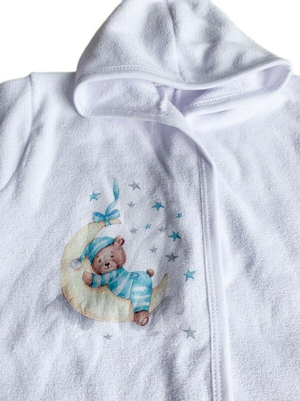 Halat baie bebelus cu ursulet somnoros