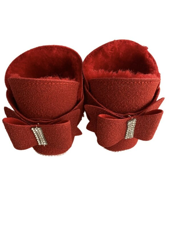 Incaltaminte imblanita iarna fetita rosie