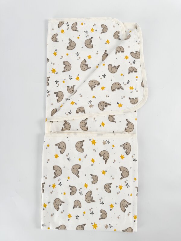 Patura bebelus bumbac cu elefantei