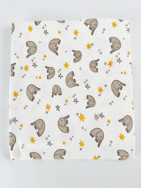 Patura bebelus bumbac cu elefantei