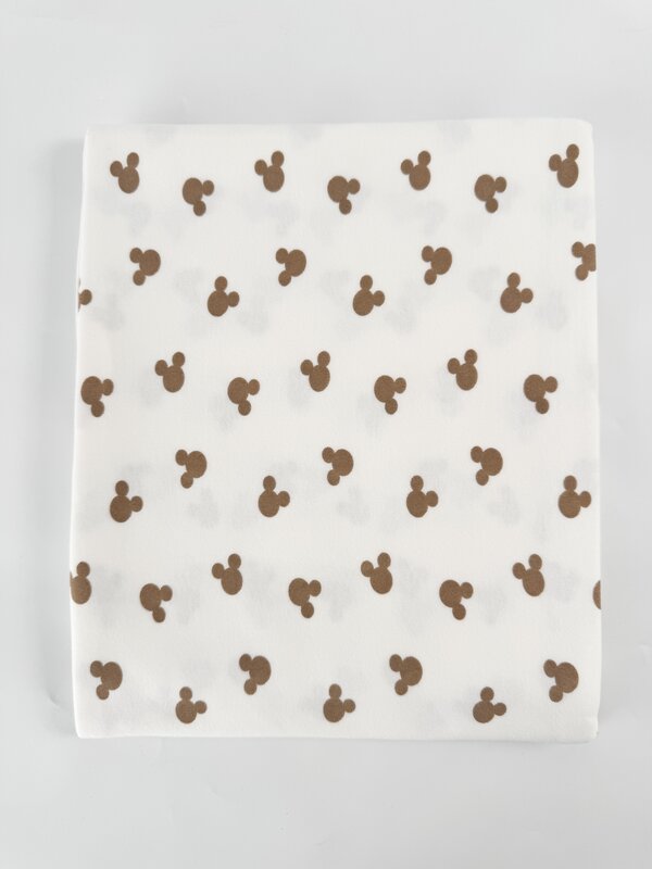 Patura bebelus bumbac cu Mickey Mouse