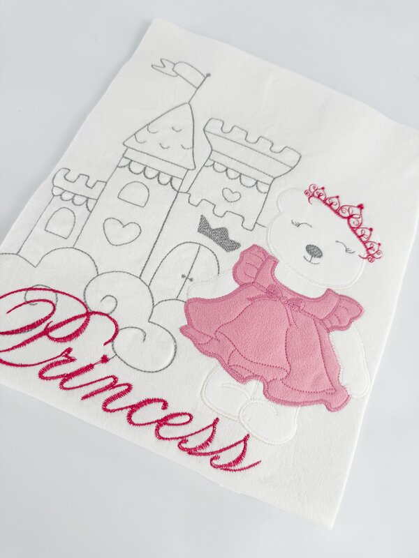 Patura bebelus bumbac cu printesa