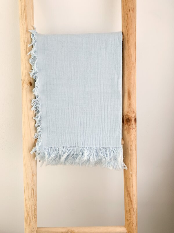 Patura bebelus din muselina bleu