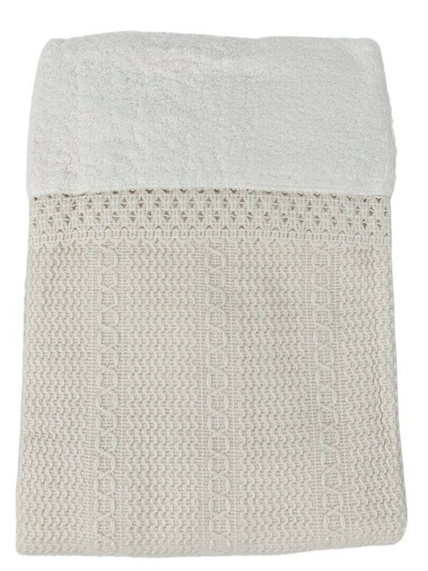 Patura tricotata crem Cocolino