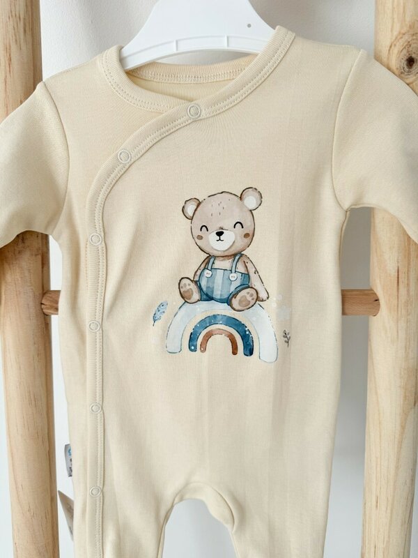 Salopeta ivoire cu ursulet