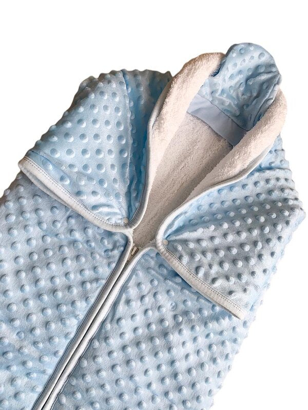 Port bebe albastru - ursulet somnoros