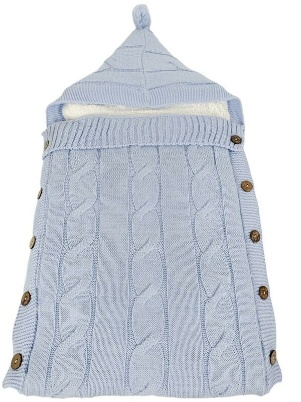 Port bebe tricotat albastru