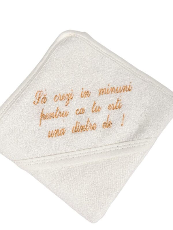 Prosop baie personalizat portocaliu