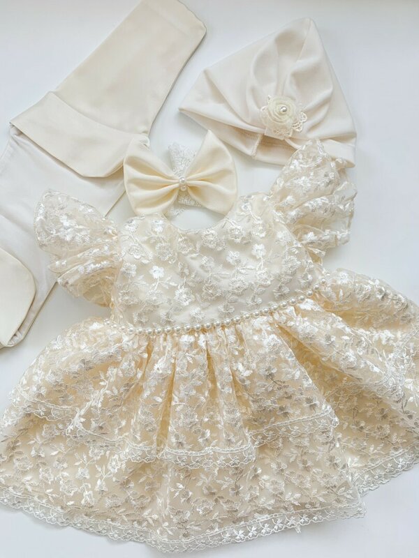 Rochie botez fetita Anica