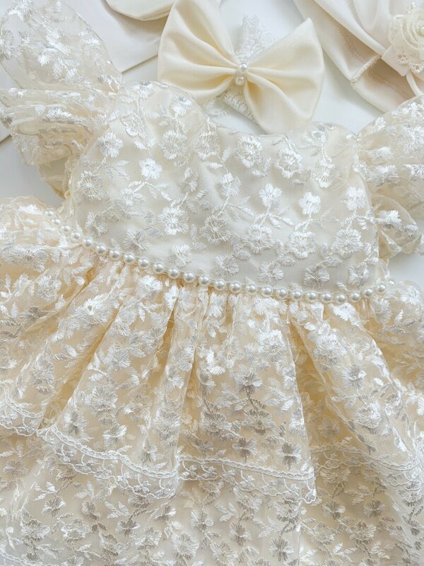 Rochie botez fetita Anica