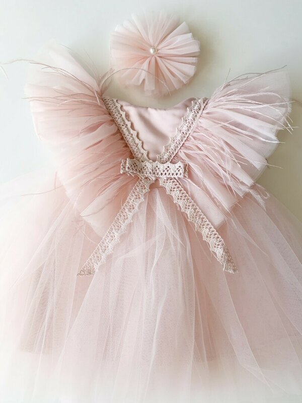 Rochie botez fetita Dahlia