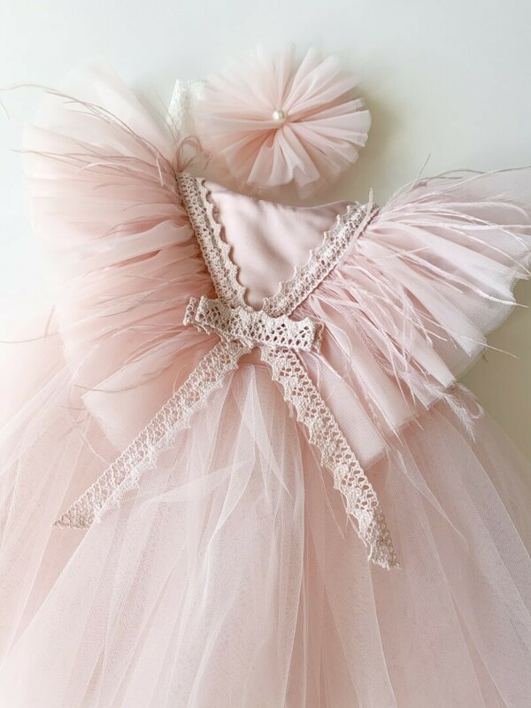 Rochie botez fetita Dahlia