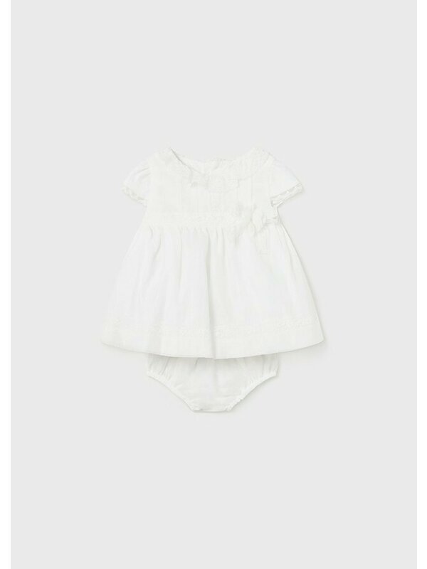 Rochie bumbac alba - Mayoral
