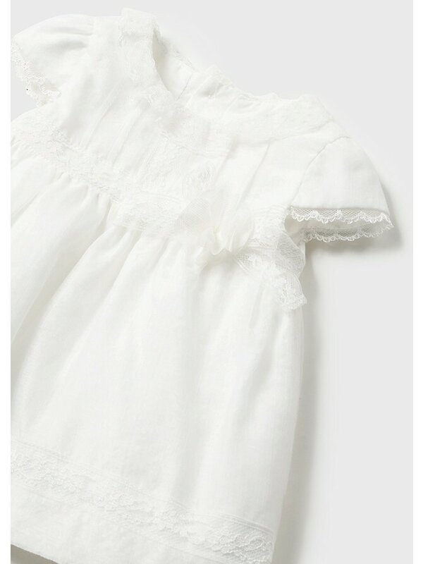 Rochie bumbac alba - Mayoral
