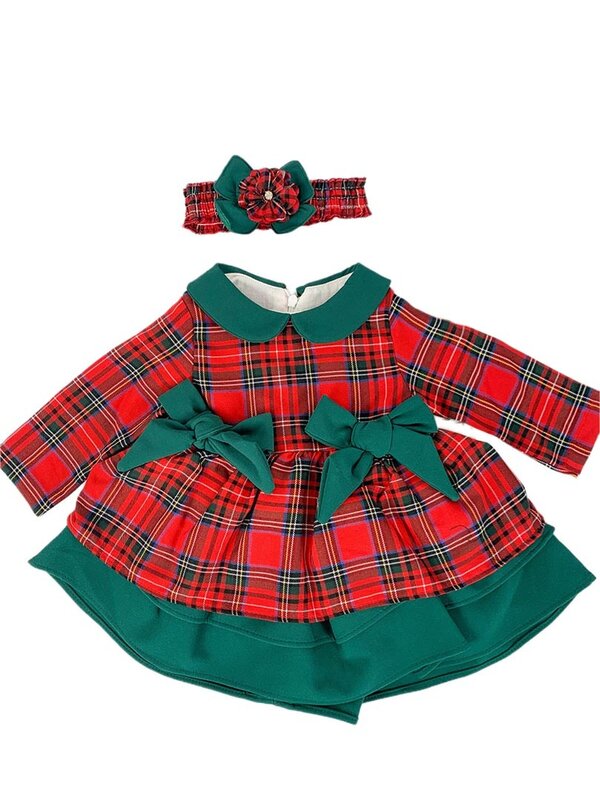 Rochie cu fundița verde in talie