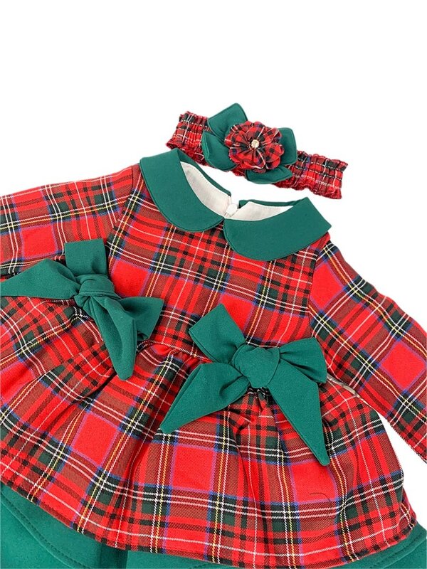 Rochie cu fundița verde in talie