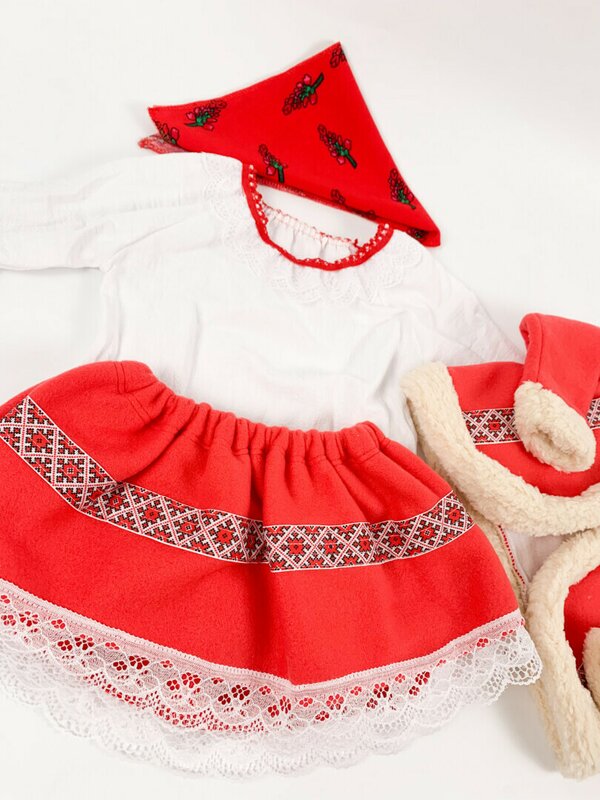 Rochie traditionala botez fetita Nicola