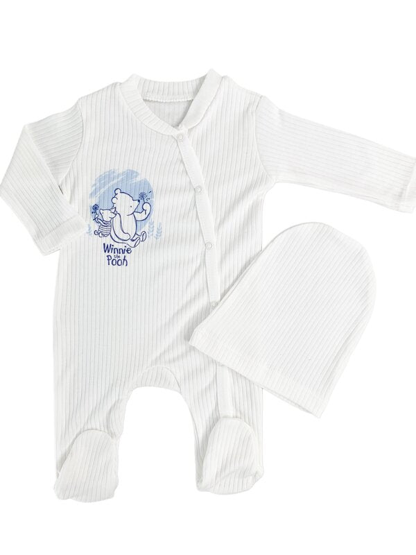 Salopeta baiat alba Winnie the Pooh