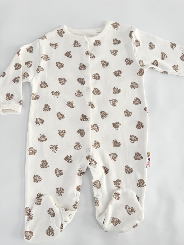 Salopeta fetita alba cu inimioare