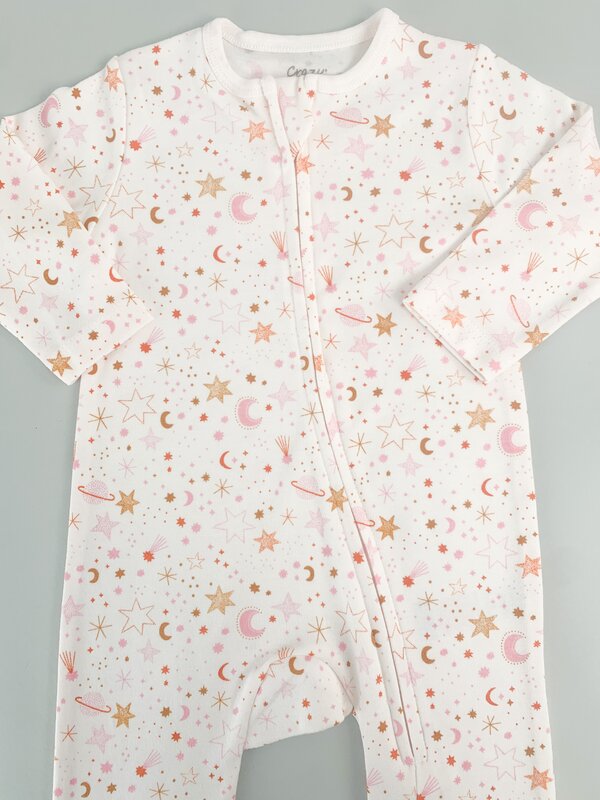 Salopeta fetite alba cu stelute