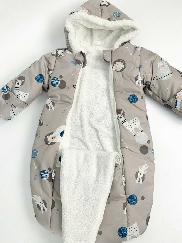 Salopeta iarna baiat gri