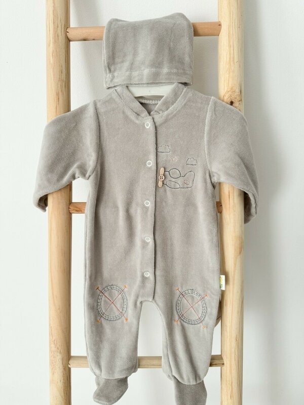 Salopeta pufoasa maro cu avion