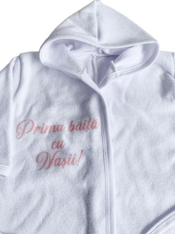 Halat baie fetita \"Prima baita cu nasii\" - roz