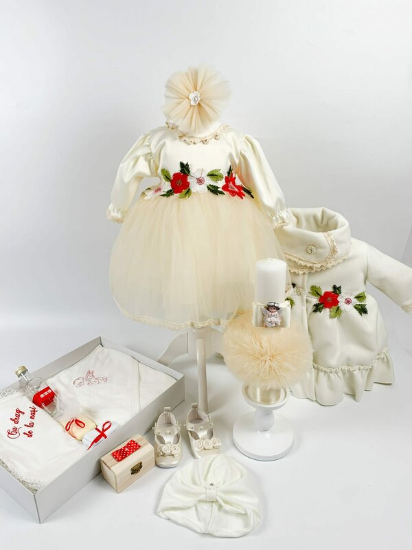 Set botez fetita cu flori Fifi