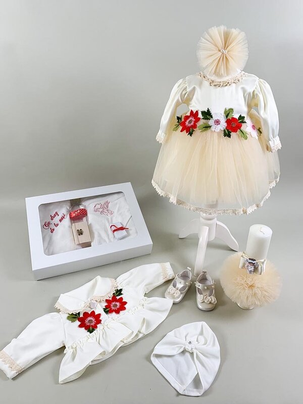 Set complet botez cu flori