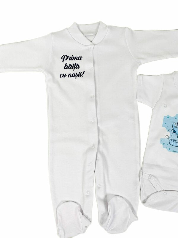 Set de baie pentru bebelusi - personalizat cu ursulet- 5 piese