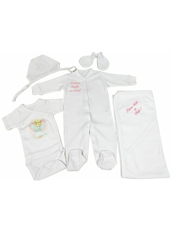 Set pentru prima baita cu nașii- personaj ingeras