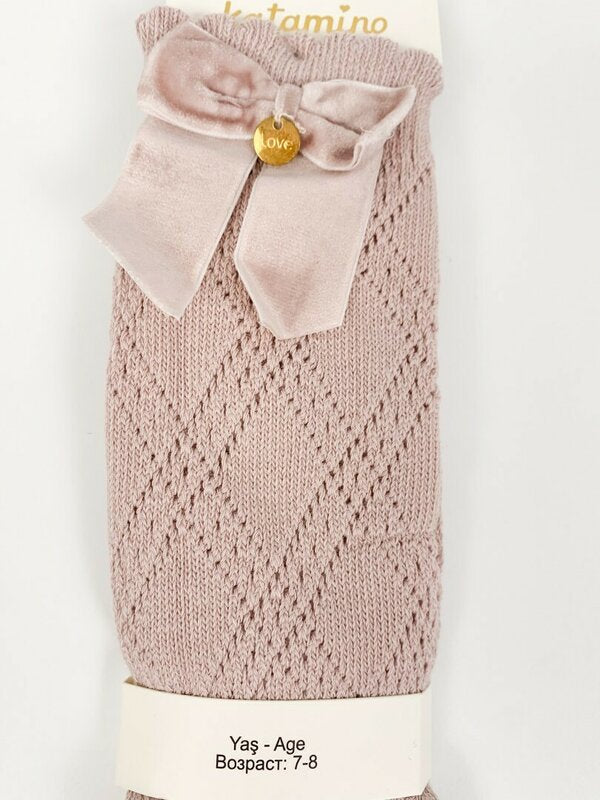 Sosete lungi roz prafuit copii