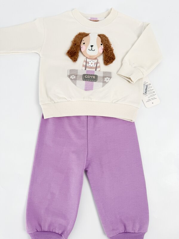 Trening fetita mov catelus